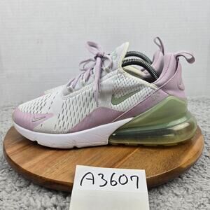 Nike Womens 10 Air Max 270 White Pistachio Frost Athletic Daily Casual Sneaker